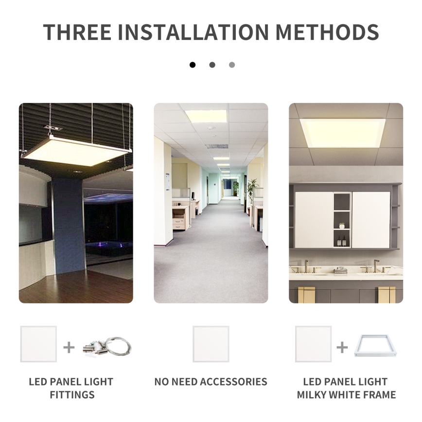 Aigostar - LED Vgradni panel LED/40W/230V 6500K 60x60cm bela