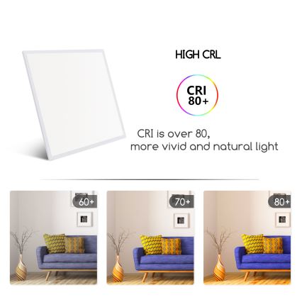 Aigostar - LED Vgradni panel LED/40W/230V 6500K 60x60cm bela