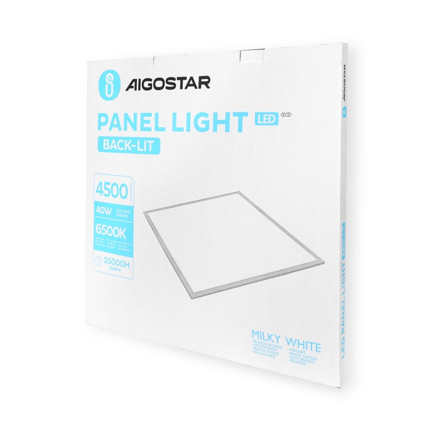 Aigostar - LED Vgradni panel LED/40W/230V 6500K 60x60cm bela