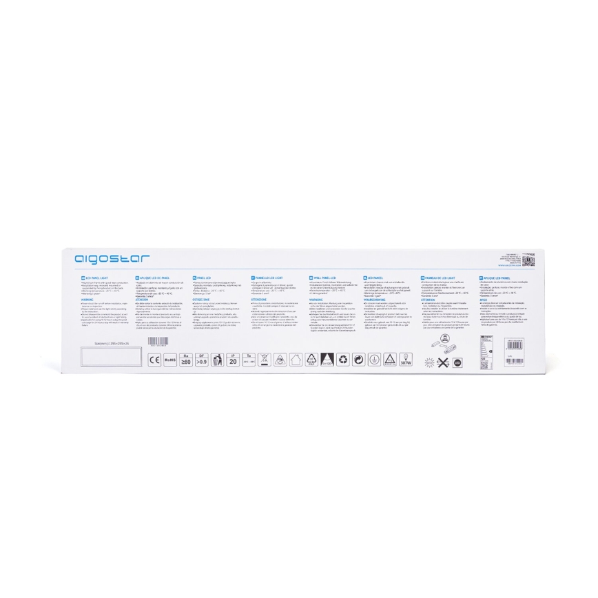 Aigostar - LED Vgradni panel LED/50W/230V 4000K 120x30cm bela