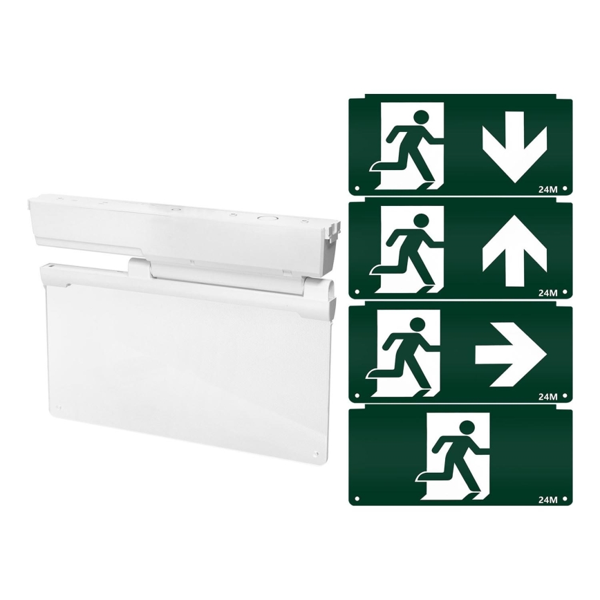 Aigostar - LED Zasilna svetilka EMERGENCY EXIT LED/3,6W/230V 6500K 500mAh