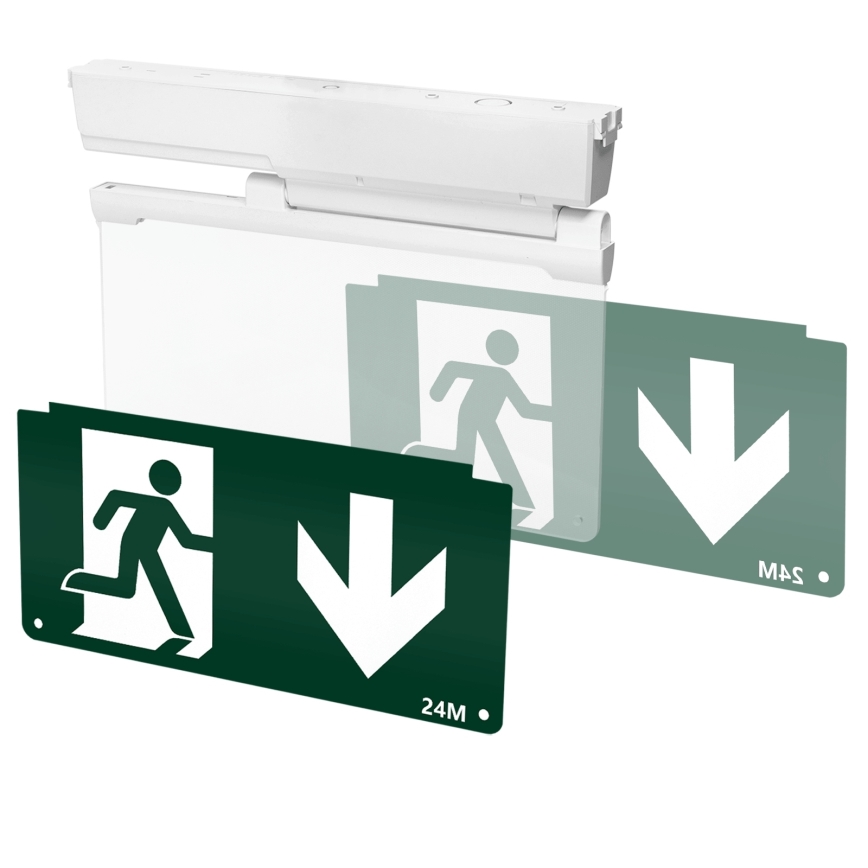 Aigostar - LED Zasilna svetilka EMERGENCY EXIT LED/3,6W/230V 6500K 500mAh