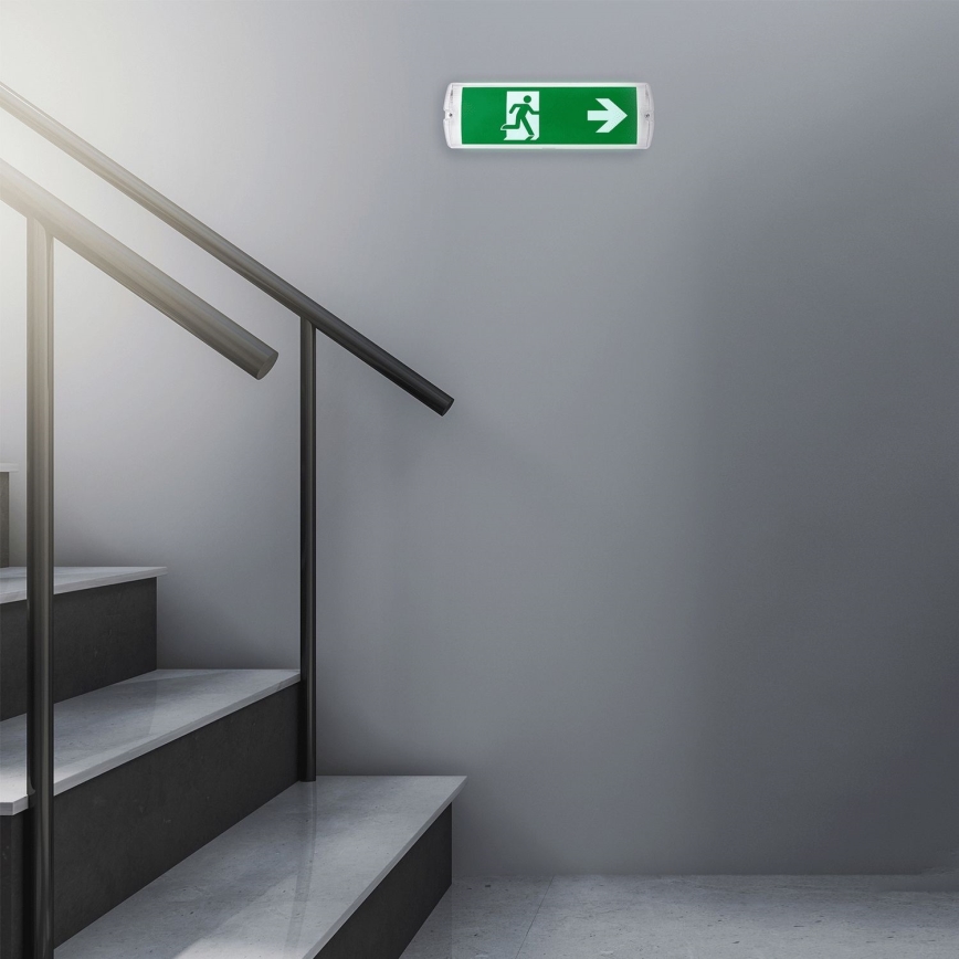 Aigostar - LED Zasilna svetilka EMERGENCY EXIT LED/4W/230V IP65 6500K 600mAh