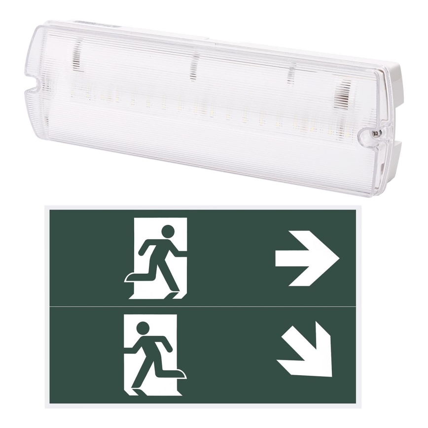 Aigostar - LED Zasilna svetilka EMERGENCY EXIT LED/4W/230V IP65 6500K 600mAh