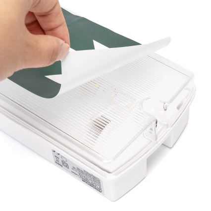 Aigostar - LED Zasilna svetilka EMERGENCY EXIT LED/4W/230V IP65 6500K 600mAh