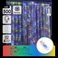 Aigostar - LED zatemljiv božični niz 300xLED/8 funkcij USB 6x3m večbarven + daljinski upravljalnik
