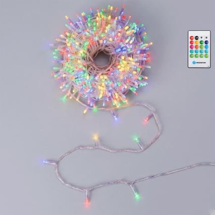 Aigostar - LED zatemljiv zunanji božični niz s senzorjem gibanja 100xLED/3xAA 12m večbarven + daljinski upravljalnik