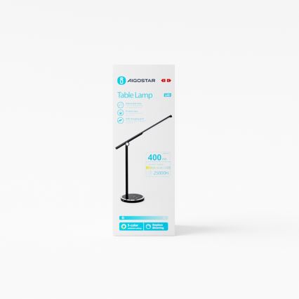 Aigostar - LED Zatemnitvena namizna svetilka na dotik LED/8W/230V 3000-6000K črna
