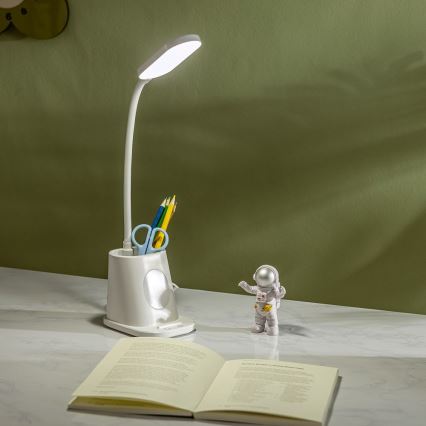 Aigostar - LED Zatemnitvena polnilna namizna svetilka LED/2,8W/5V 1800mAh 3000/5000K bela