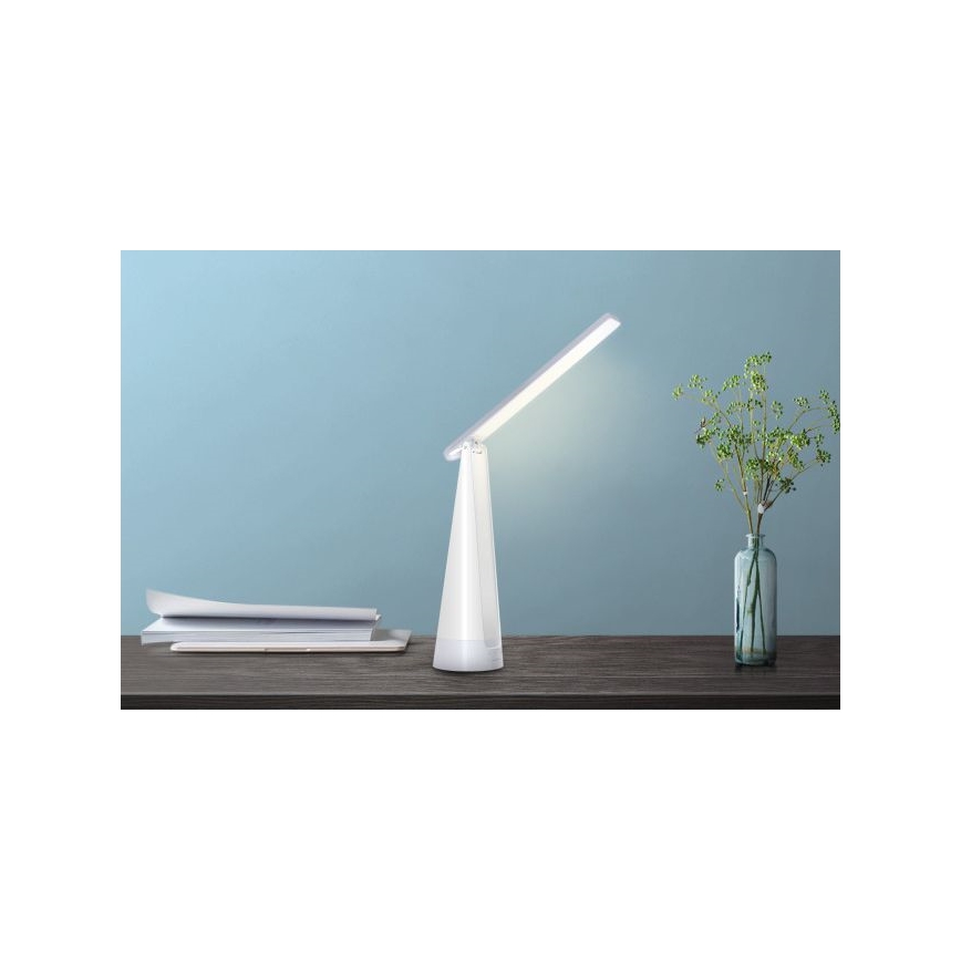 Aigostar - LED Zatemnitvena polnilna namizna svetilka LED/7W/5V 4000K 4400 mAh bela