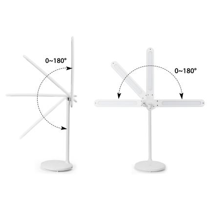 Aigostar - LED Zatemnitvena polnilna namizna svetilka na dotik LED/3W/5V 2700/4000/6500K 1800 mAh