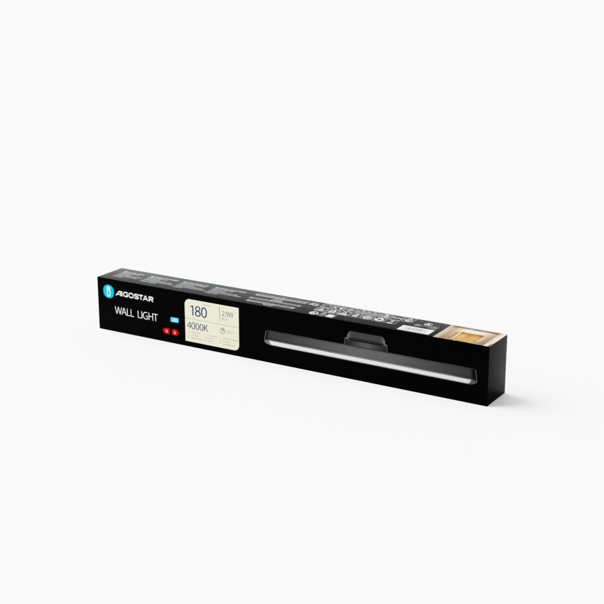 Aigostar - LED Zatemnitvena polnilna osvetlitev ogledala LED/2,9W/5V 2000 mAh