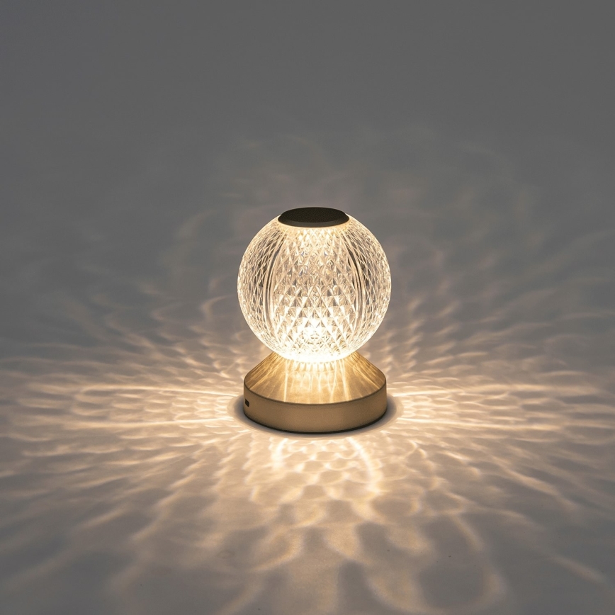 Aigostar-LED Zatemnitvena polnilna svetilka LED/1W/5V 2700/4000/6500K 1800mAh 13,5cm