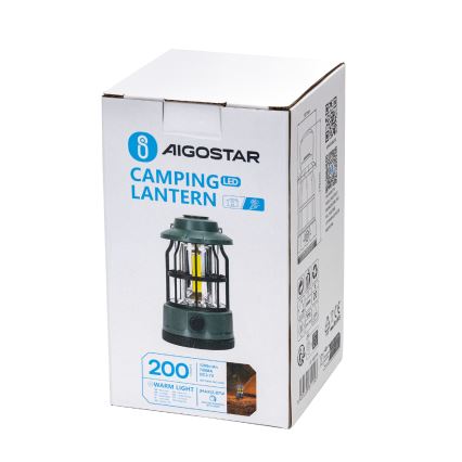 Aigostar - LED Zatemnitvena polnilna svetilka za kampiranje LED/2,87W/3,7V