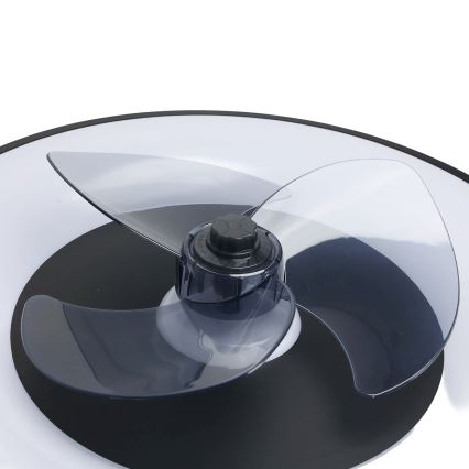 Aigostar - LED Zatemnitvena stropna svetilka z ventilatorjem MESH LED/40W/230V 2700-6500K črna + Daljinski upravljalnik