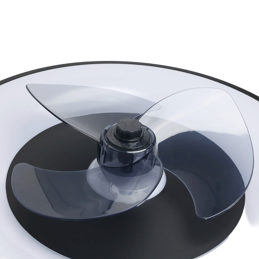 Aigostar - LED Zatemnitvena stropna svetilka z ventilatorjem MESH LED/40W/230V 2700-6500K črna + Daljinski upravljalnik