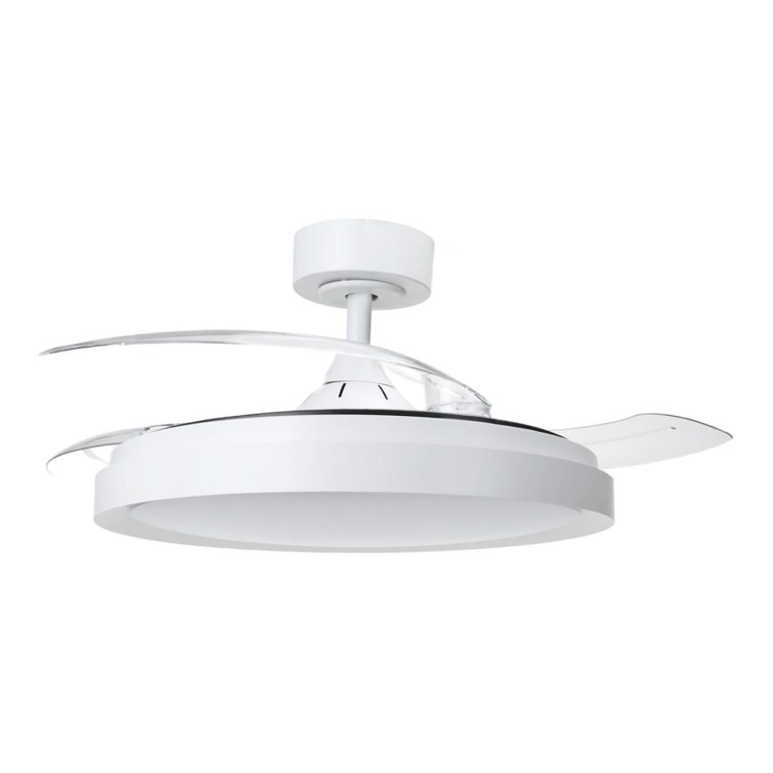 Aigostar - LED Zatemnitvena stropna svetilka z ventilatorjem MESH LED/50W/230V 2700-6500K bela + Daljinski upravljalnik