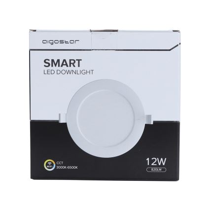 Aigostar - LED Zatemnitvena vgradna svetilka 12W/230V pr. 17 cm Wi-Fi