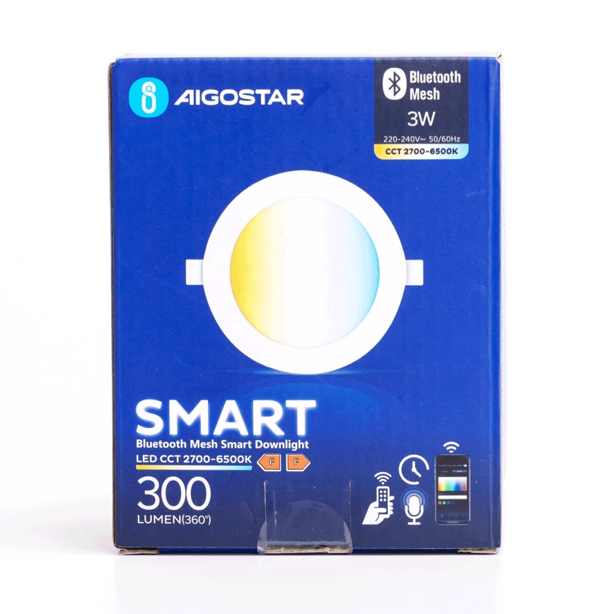 Aigostar - LED Zatemnitvena vgradna svetilka MESH LED/3W/230V 2700-6500K bela