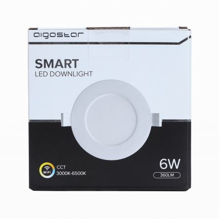 Aigostar - LED Zatemnitvena vgradna svetilka LED/6W/230V pr. 11,5 cm Wi-Fi