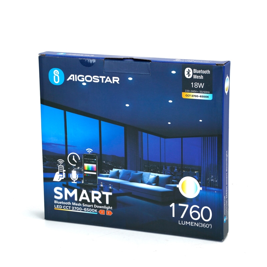 Aigostar - LED Zatemnitvena vgradna svetilka MESH LED/18W/230V 2700-6500K pr. 23 cm