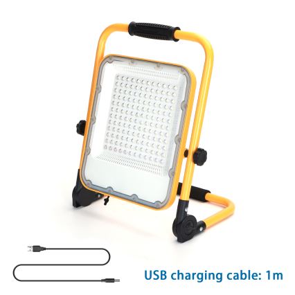 Aigostar - LED Zatemnitveni polnilni reflektor LED/100W/5V 6500K IP65 1500mAh