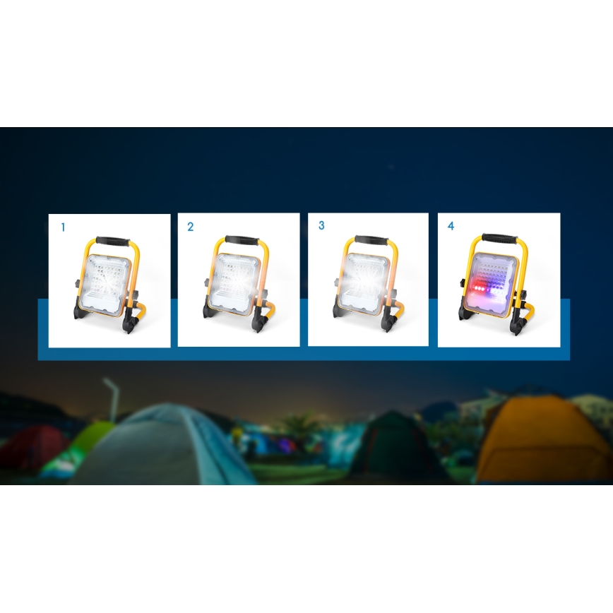 Aigostar - LED Zatemnitveni polnilni reflektor LED/100W/5V 6500K IP65 1500mAh