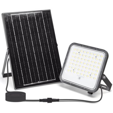 Aigostar - LED Zatemnitveni solarni reflektor LED/100W/3,4V 3000/4000/6500K IP66 + Daljinski upravljalnik
