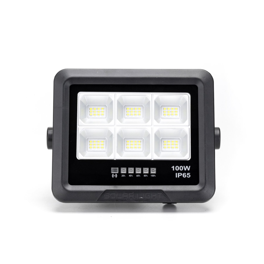 Aigostar - LED Zatemnitveni solarni reflektor LED/100W/3,4V IP65 + Daljinski upravljalnik