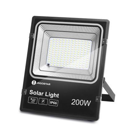 Aigostar - LED Zatemnitveni solarni reflektor LED/200W/3,2V IP66 + Daljinski upravljalnik
