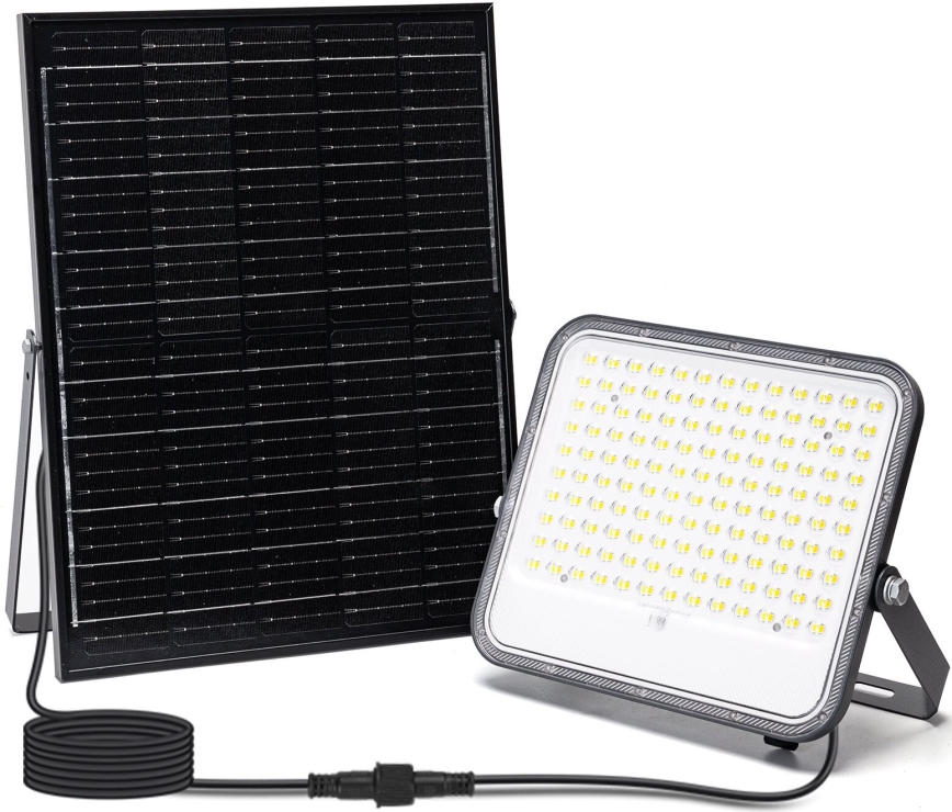Aigostar - LED Zatemnitveni solarni reflektor LED/200W/3,4V 3000/4000/6500K IP66 + Daljinski upravljalnik