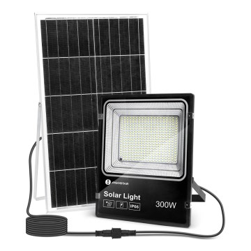 Aigostar - LED Zatemnitveni solarni reflektor LED/300W/3,2V IP66 + Daljinski upravljalnik