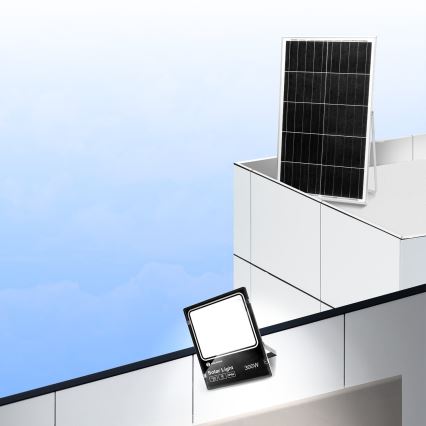 Aigostar - LED Zatemnitveni solarni reflektor LED/300W/3,2V IP66 + Daljinski upravljalnik