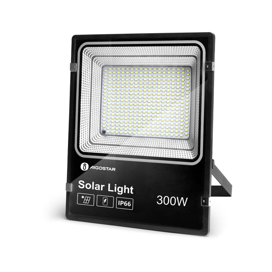 Aigostar - LED Zatemnitveni solarni reflektor LED/300W/3,2V IP66 + Daljinski upravljalnik