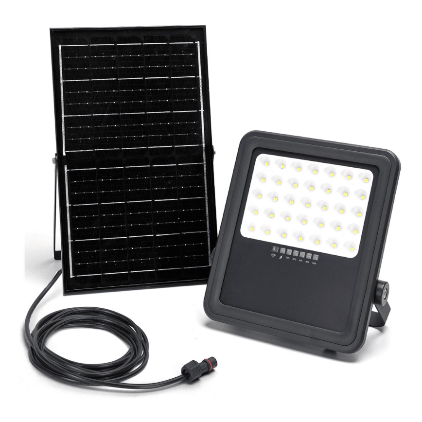 Aigostar - LED Zatemnitveni solarni reflektor LED/300W/3,4V IP65 + Daljinski upravljalnik