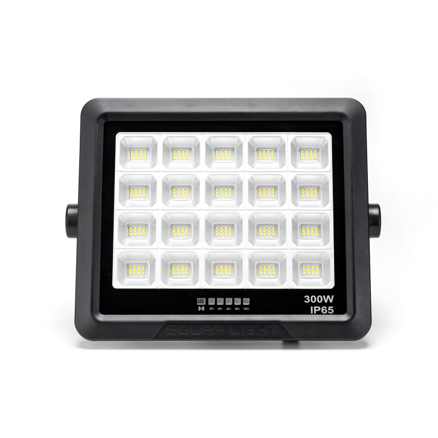 Aigostar - LED Zatemnitveni solarni reflektor LED/300W/3,4V IP65 + Daljinski upravljalnik