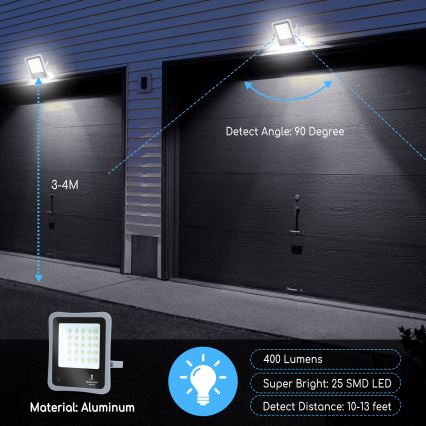 Aigostar - LED Zatemnitveni solarni reflektor LED/30W/3,2V IP67 + Daljinski upravljalnik