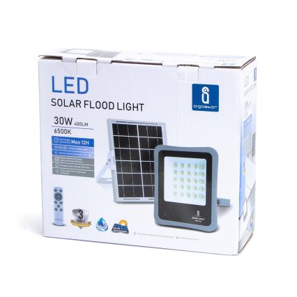 Aigostar - LED Zatemnitveni solarni reflektor LED/30W/3,2V IP67 + Daljinski upravljalnik