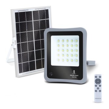 Aigostar - LED Zatemnitveni solarni reflektor LED/50W/3,2V IP65 6000 mAh + Daljinski upravljalnik
