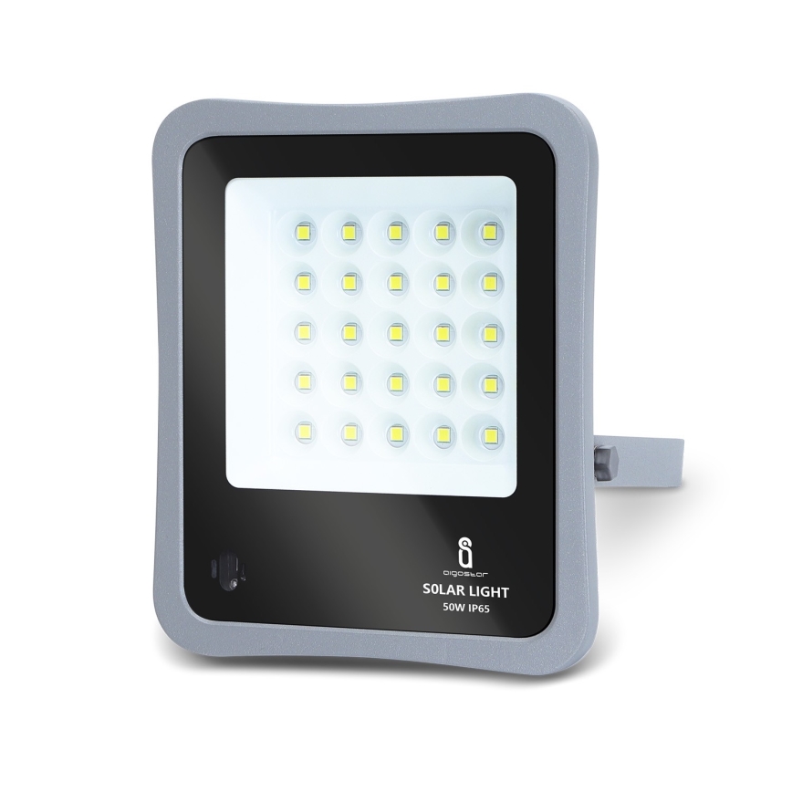 Aigostar - LED Zatemnitveni solarni reflektor LED/50W/3,2V IP65 6000 mAh + Daljinski upravljalnik