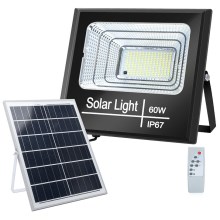 Aigostar - LED Zatemnitveni solarni reflektor LED/60W/3,2V IP67 + Daljinski upravljalnik