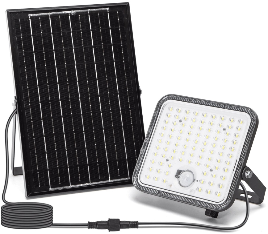 Aigostar - LED Zatemnitveni solarni reflektor s senzorjem LED/120W/3,4V 6500K IP66 + Daljinski upravljalnik