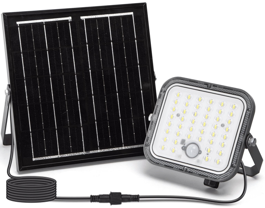 Aigostar - LED Zatemnitveni solarni reflektor s senzorjem LED/80W/3,4V 6500K IP66 4000 mAh + Daljinski upravljalnik