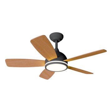 Aigostar - LED Zatemnitveni stropni ventilator LED/20W/230V 2700-6500K 132cm bež + Daljinski upravljalnik