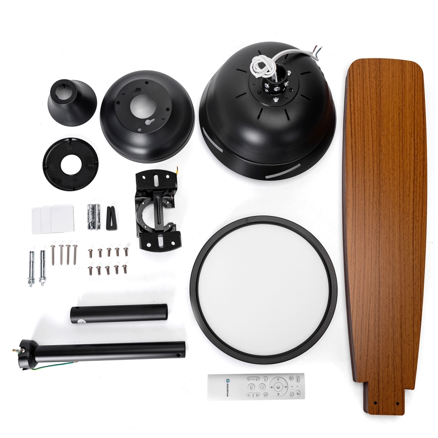 Aigostar - LED Zatemnitveni stropni ventilator LED/20W/230V 2700-6500K 132cm bež + Daljinski upravljalnik