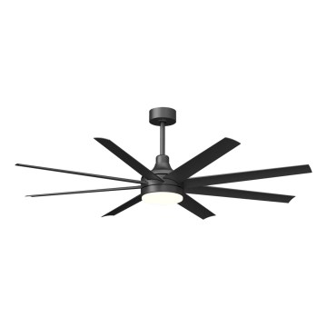 Aigostar - LED Zatemnitveni stropni ventilator LED/24W/230V 2700-6500K 165cm črna + Daljinski upravljalnik
