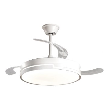 Aigostar - LED Zatemnitveni stropni ventilator LED/36W/230V 2700-6500K pr. 107 cm + Daljinski upravljalnik bela