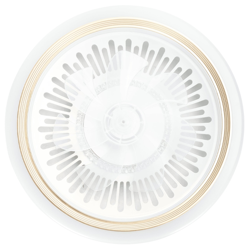 Aigostar - LED Zatemnitveni stropni ventilator LED/40W/230V 2700/4000/6500K pr. 50 cm + Daljinski upravljalnik bela