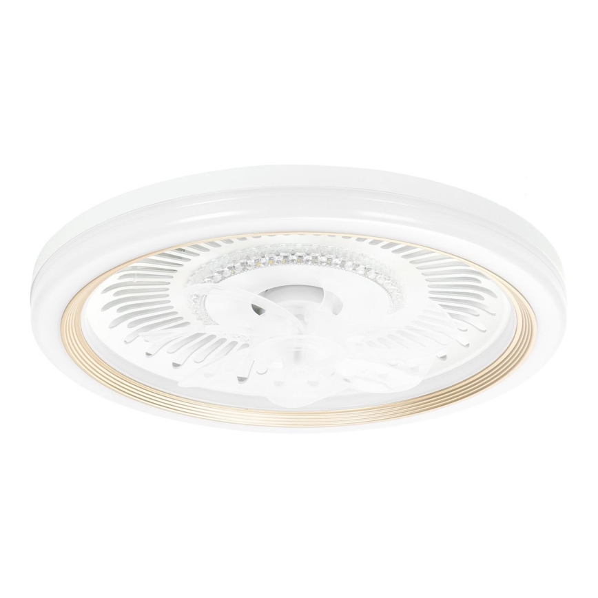 Aigostar - LED Zatemnitveni stropni ventilator LED/40W/230V 2700/4000/6500K pr. 50 cm + Daljinski upravljalnik bela