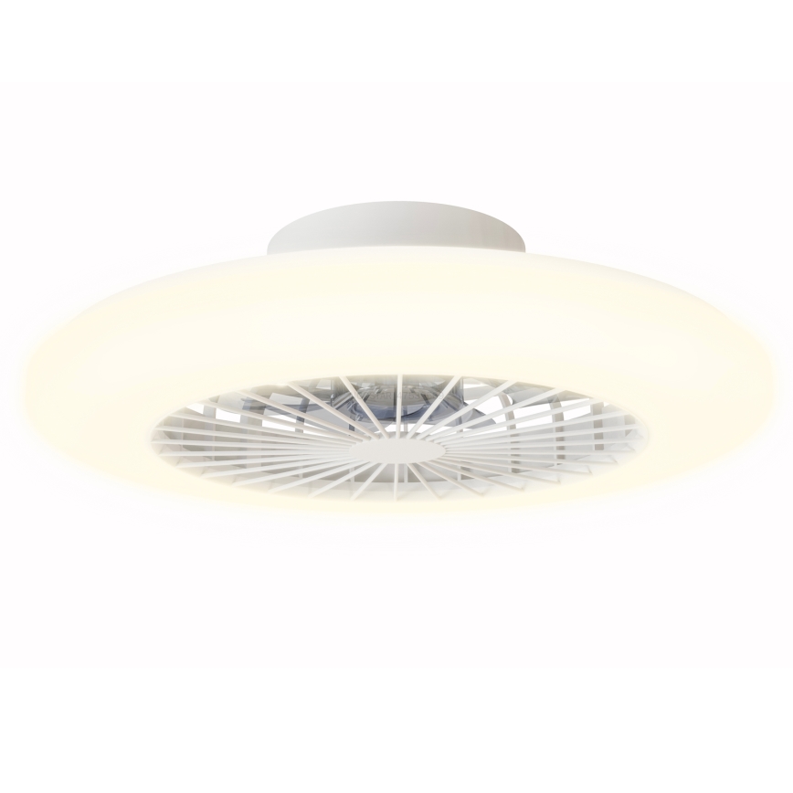 Aigostar - LED Zatemnitvena stropna svetilka z ventilatorjem LED/40W/230V 2700-6500K pr. 48,5 cm bela + Daljinski upravljalnik